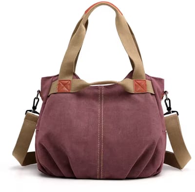 N3 Collecties Canvas Shouldertas voor Dames