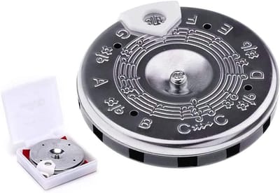 Chromatische Stemfluit - Pitch Pipe Tuner - Instrumenten Stemmen - 13 Tonen C-C - 6.5 cm - Zilver