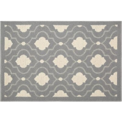 Deurmat Antislip Huishoudmat Deurmat Absorberend Stofverwijderend Deurmat Deurmat Entree Tapijt Entree Mat 50X80CM gray