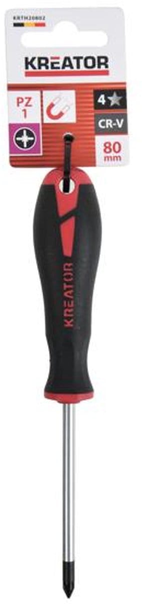 Kreator Schroevendraaier KRTH20802 - Pozidriv - 80mm - PZ1 - Handgereedschap