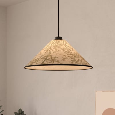 EGLO Oxpark Hanglamp - E27 - Ø 42 cm - Zwart|Wit|Groen - Bamboe
