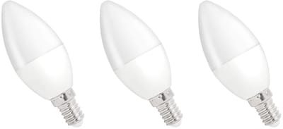 Spectrum LED Kaarslamp E14 8W - 230V - 710 Lumen - 6000K Koud wit - Helder daglicht - Energiezuinig - 3 stuks