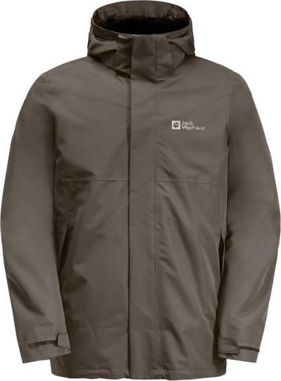 Jack Wolfskin Luntal 3in1 Jacket Men - Winterjas - Heren - Cold Coffee - Maat L