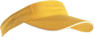 Gele zonneklep