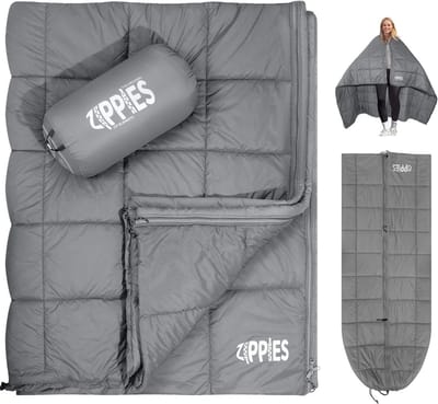 Deken voor Koud Weer - Waterdichte Camping Quilt met Ritssluiting, Perfect voor Hangmat en Outdoor Activiteiten