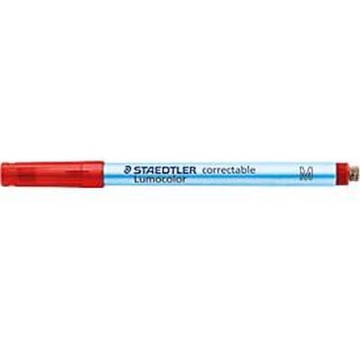Marker Correctable 305 Staedtler Lumocolor®, lijnbreedte M, niet permanente en droog afveegbaar, 10 stuks,  rood