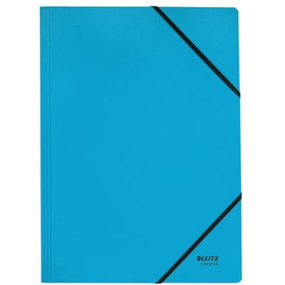 Leitz Recycle Map met Elastiek A4 - 100% Gerecycled Post-consumer Karton - Blauw