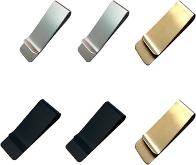 Herbruikbare RVS Geldclips - Set van 6, Multifunctionele Minimalistische Geldclips voor Contant Geld, Briefjes en Creditcards