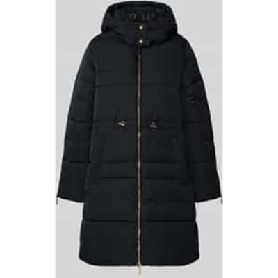 Regular fit lange jas met logodetail