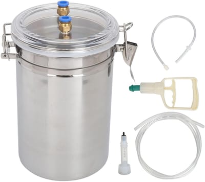 Dailygoods- Melkmachine 2L Capaciteit - Handmatige Melkmachine - Roestvrij Staal - Transparant Deksel - Duurzaam - Praktisch Gereedschap - Geitenmelker