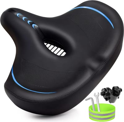 CLVP® Fietszadel Heren en Dames - Comfortabel Fiets Zadel - Unisex - Waterbestendig - Ergonomisch