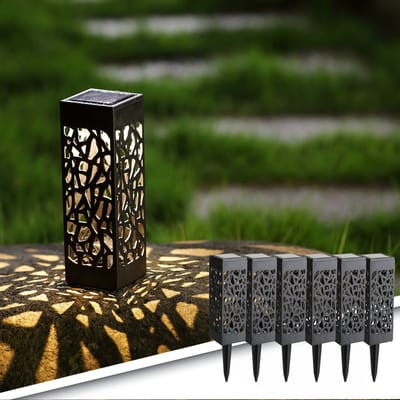 Solar tuinverlichting pad 'Bogey' - Set van 6 - Buitenlamp - Tuinverlichting op zonne-energie - Solar tuinverlichting - Padverlichting