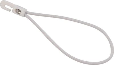 Afdekzeilwinkel - Spanner kunststof haak 20cm elastiek wit