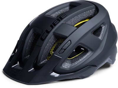 CUBE Fietshelm Fleet - S - Allround-helm - MIPS - 15 Ventilatiegaten - SNAP 360 fit-systeem - X-Lock-montagesysteem - Verstelbaar - Fietshelm Volwassenen - 49-55 cm - Zwart