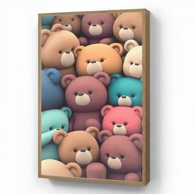 Nachtlampje 60x90 cm - Kinder lamp - Knuffelbeer - Knuffel - Roze - Blauw - Bruin - Kind - Tafellamp kinderkamer draadloos - Slaapkamer lampje - Bedlamp kinderen - Kinderlampje - Wandlamp babykamer - Nachtlampjes
