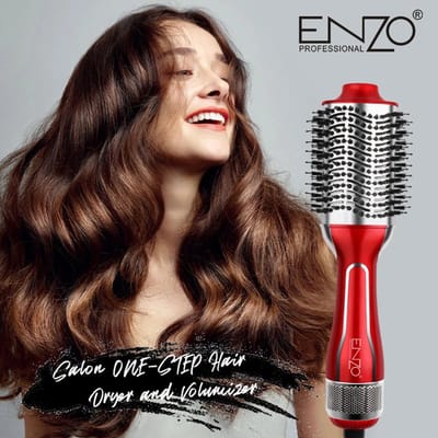 Xcruiser Enzo Collection Salon One-Step Haardroger met geïntegreerde borstel om je haar te stylen / 3-in-1 Föhnborstel - Magic brush - drogen en stylen - keramische borstel - Föhn