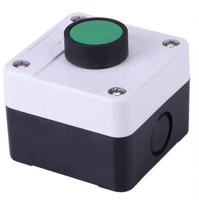 Drukknop Poortopener - Schakelaar Deuropener - Automatische Poorten Bediening - IP54 Waterbestendig - 68 mm x 72 mm - Groen