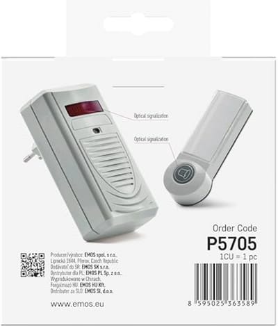 Draadloze Deurbel Set met Visuele Display, 75 dB en Geheugenfunctie