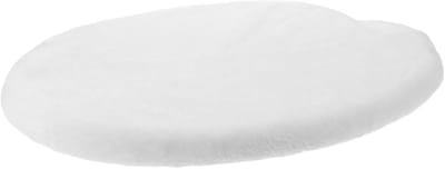 Toiletbril Hoes - Zachte Afdekking - Badkamer Decoratie - Machinewasbaar Duurzaam - 40 x 30 cm - Wit