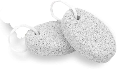 Dailygoods- Puimsteen Natuurlijke Lava - Eeltverwijderaar - Voetverzorging - Peelingverzorging - Pedicuregereedschap - 2 Stuks 9x5,5x2,5 cm