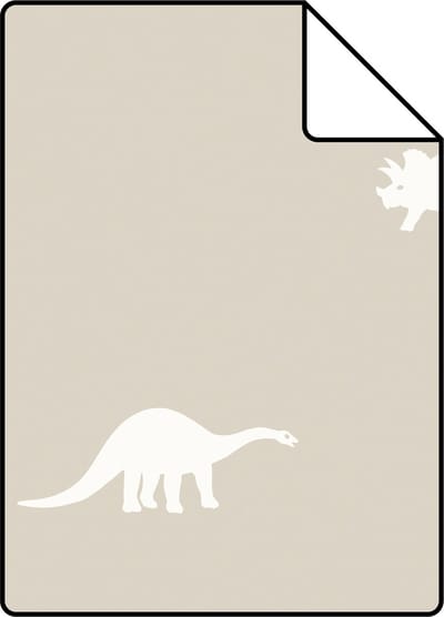 Proefstaal ESTAhome behang dinosaurussen beige - 26.5 x 21 cm - 139508-S