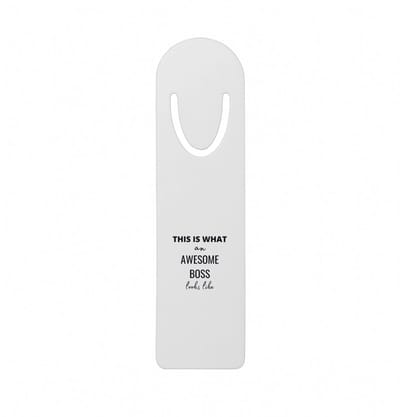 Hacebo® - this is what an awesome boss looks like metalen boekenlegger - Collega - cadeau collega - cadeau - cadeau werkgever - baas Bladwijzer boekenleggers - 12.7 cm x 3.2cm