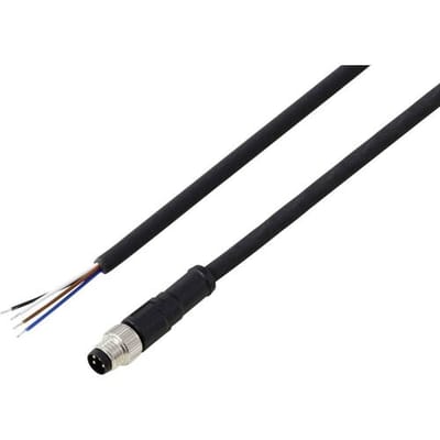 TRU COMPONENTS TC-13752028 Aansluitkabel M8 x 1 Aantal polen (sensoren): 4 Stekker, recht 2 m 1 stuk(s)