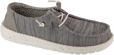 HEYDUDE - Wendy Stretch Sox Dames Instappers Light Grey - Maat 38