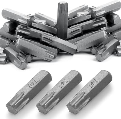 Bit Sortiment - 30 Stuks Torx Vervangbits 25mm - Chrome Vanadium Staal Schroevendraaier Bits voor T40, Precisie Gereedschap, Handgereedschap, Accessoires