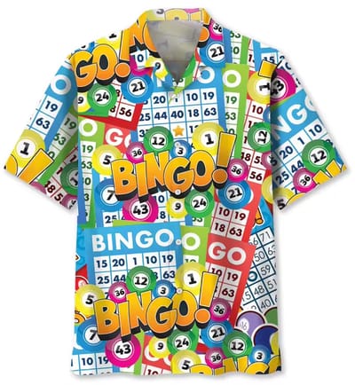 Bingo Shirt - Overhemd - Blouse - Korte Mouwen - Festival - Casino - Tshirt