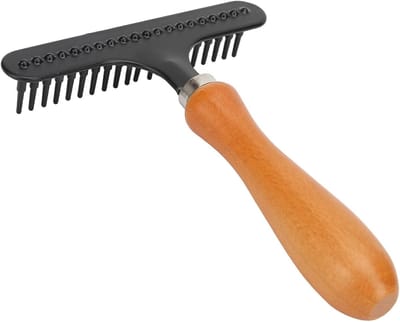 Handheld Tapijt Kam van Roestvrij Staal, Professionele Reiniging en Verzorging voor Tapijten, Geschikt voor Huishoudelijk en Salon Gebruik