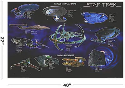 Starfleet Ruimteschepen Poster Collage 101,5 cm x 68,5 cm
