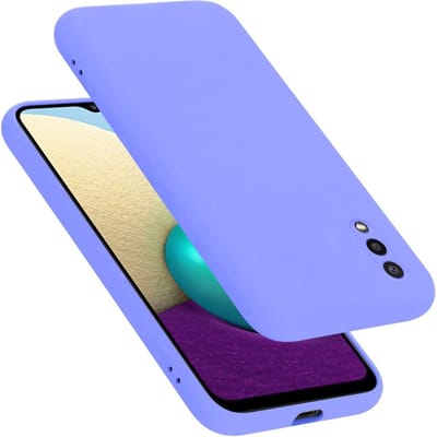 Cadorabo Hoesje geschikt voor Samsung Galaxy A02 / M02 in LIQUID LICHT PAARS - Beschermhoes gemaakt van flexibel TPU silicone Case Cover