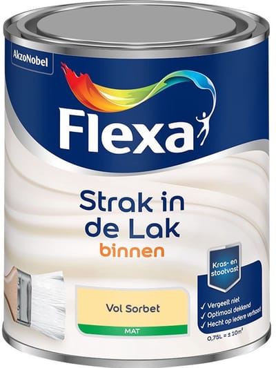 Flexa - Strak In De Lak Binnenlak Mat - Vol Sorbet - Mengverf - 750 Ml