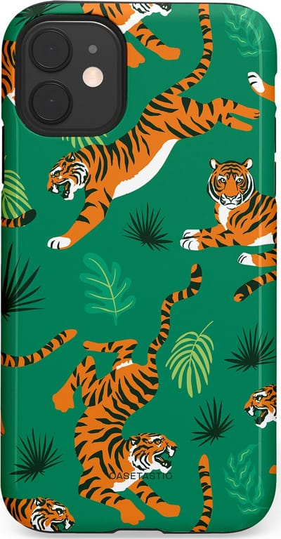 Casetastic Hoesje Geschikt voor Apple iPhone 11 - Stijlvolle Beschermende Duo-layer Case - Oerwoudkracht
