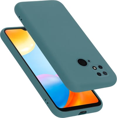 Cadorabo Hoesje geschikt voor Xiaomi RedMi 10C / POCO C40 in LIQUID GROEN - Beschermhoes gemaakt van flexibel TPU silicone Case Cover
