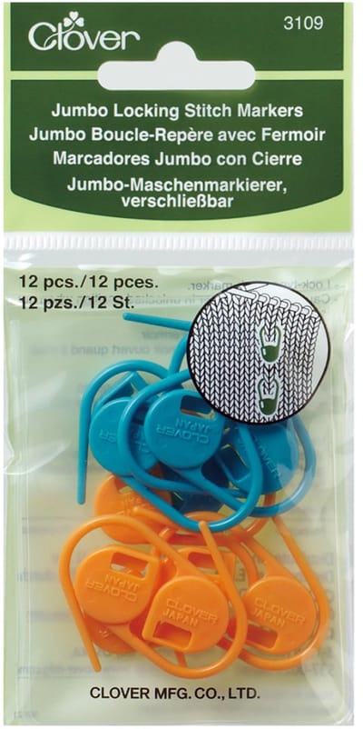 Jumbo locking stitch markers