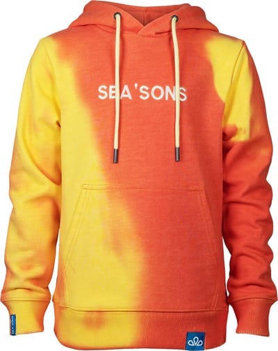 Sea`sons Trui Color Changing Hoodie Orange Yellow Mannen Maat - XL