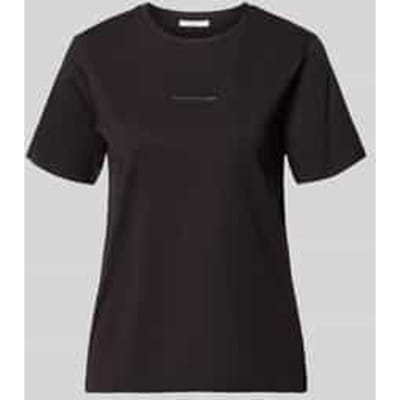 T-shirt met labeldetail