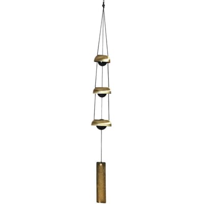 Creatief Nieuw Metalen Windgong Hangende Deurdecoratie Buiten Tuin Huisdecoratie Bel Hanger TK1921 Brass (Gold) white