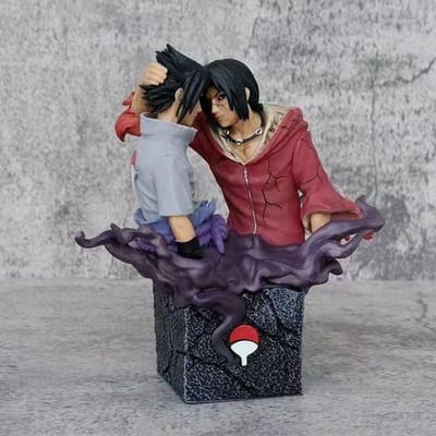 Naruto Sasuke Uchiha Broederlijke Verzoening Summon Serie anime figuren Fel positie Goddelijke Rasengan kan Bewegen PVC speelgoed Cadeau brown