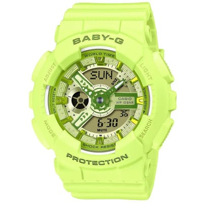 CASIO Baby G BA 110YK 3A BA-110YK-3APR Greeting Card yellow