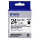 Epson LK-6TBN tape zwart op transparant 24mm (origineel)
