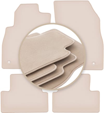 PREMIUM beige matten voor: Opel Astra J hatchback, sedan, stationwagen, sports tourer 2009-2015