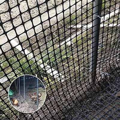 Pluimvee Net - Gevogelte Gaas - Dieren Beschermen - Zware Herbruikbare Kwaliteit - 1.5x5 Meter - Zwart