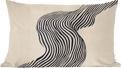 Sierkussens - Kussentjes Woonkamer - 60x40 cm - Golvend - Lijnen - Abstract - Silhouet