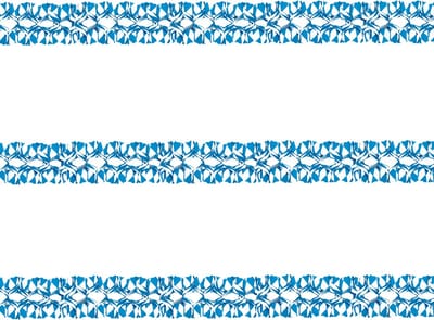 Multipak van 4x stuks Beieren Oktoberfest kleuren feest slingers 4 meter van papier - Brandvertragend
