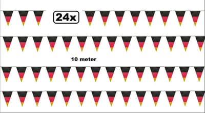 24x Vlaggenlijn Duitsland 10meter- Landen duits oktoberfest festival thema feest EK WK sport voetbal