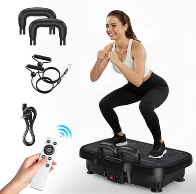 VHR Trilplaat - Trilplaat Fitness - Powerplate - Trilplaatvoor Benen Bloedsomloop - Vetverbranding - Spieropbouw - Complete Set