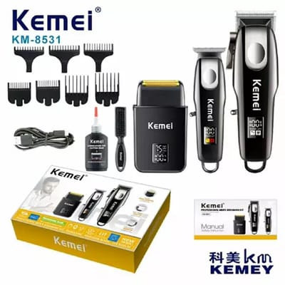 Tondeuse + Scheerapparaat + Body‑trimmer - km-8531 - set - scheren - 3 in 1 - nieuwe versie van 2025.